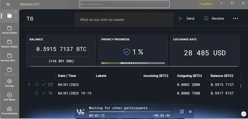 Dévoilement de WasabiGPT : le premier portefeuille Bitcoin IA | par nopara73 Dévoilement de WasabiGPT : le premier portefeuille Bitcoin IA | par nopara73