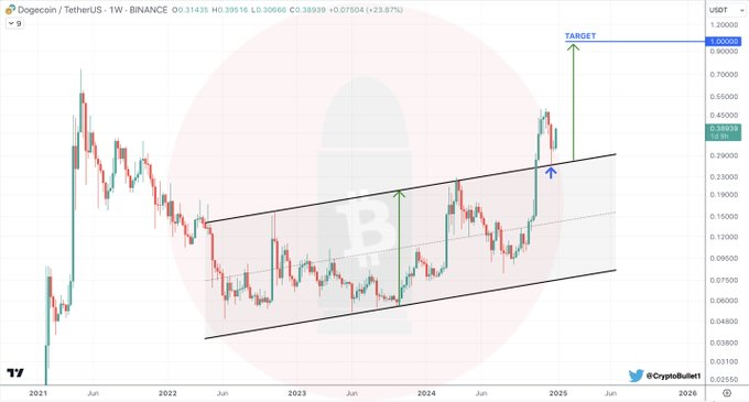 1736095963 426 Prediction du prix du Dogecoin alors que les baleines accumulent