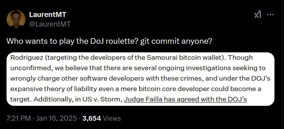 Le ministère américain de la Justice poursuivi pour criminalisation du développement de logiciels