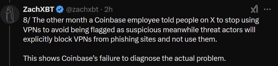 Les utilisateurs de Coinbase perdent plus de 300 millions de dollars par an aux escroqueries en génie social - Zachxbt