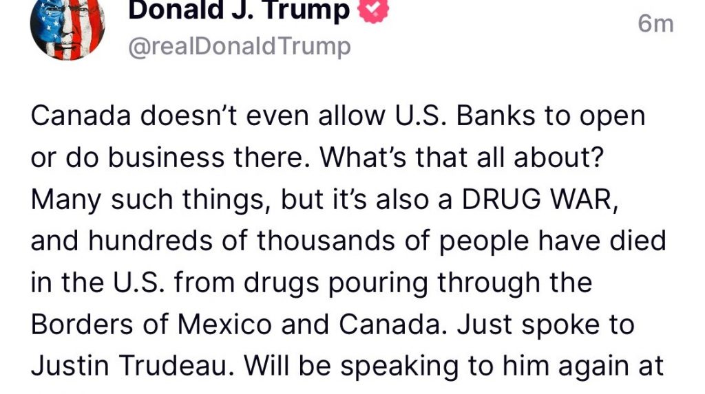 Trump affirme que les banques américaines ne peuvent pas ouvrir au Canada - les banques américaines sont en désaccord Trump affirme que les banques américaines ne peuvent pas ouvrir au Canada - les banques américaines sont en désaccord