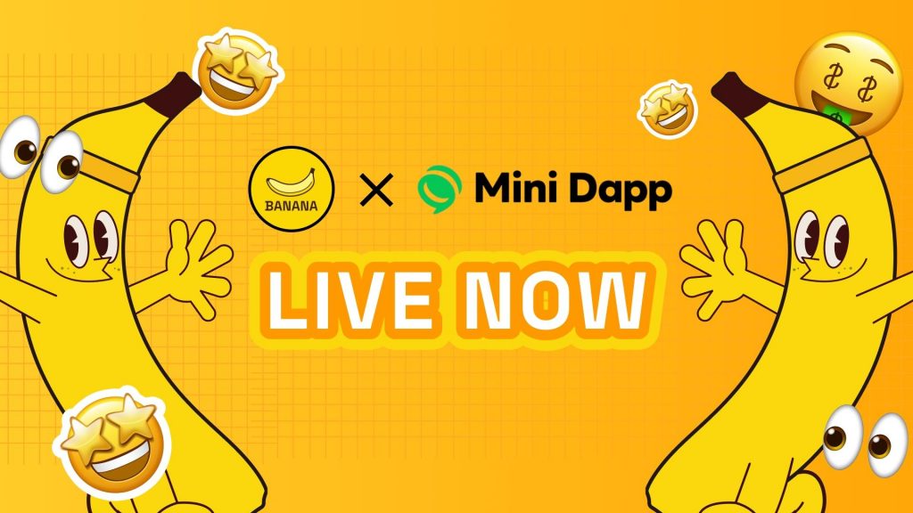 Banana est en direct sur le portail DAPP de la ligne, la souveraineté et les récompenses des données alimentées par AI