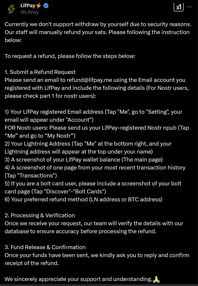 Lifpay suspend temporairement les opérations, serre les services de portefeuille