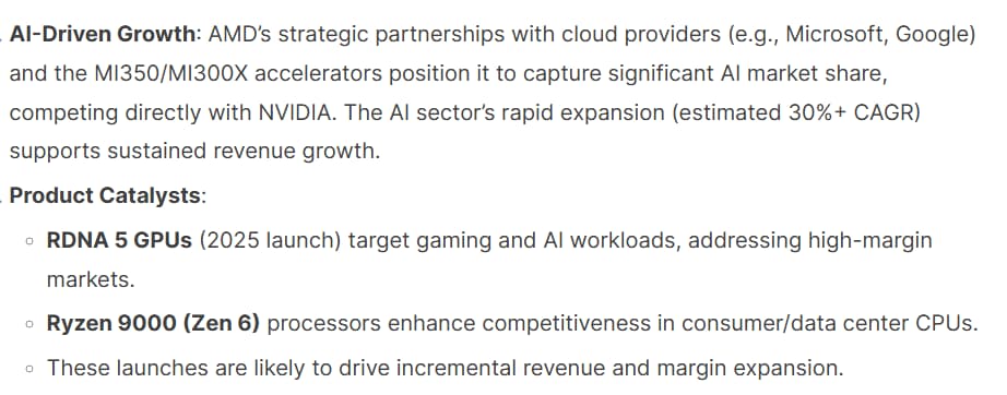 Deepseek discute de l'impact probable des nouveaux produits d'AMD.
