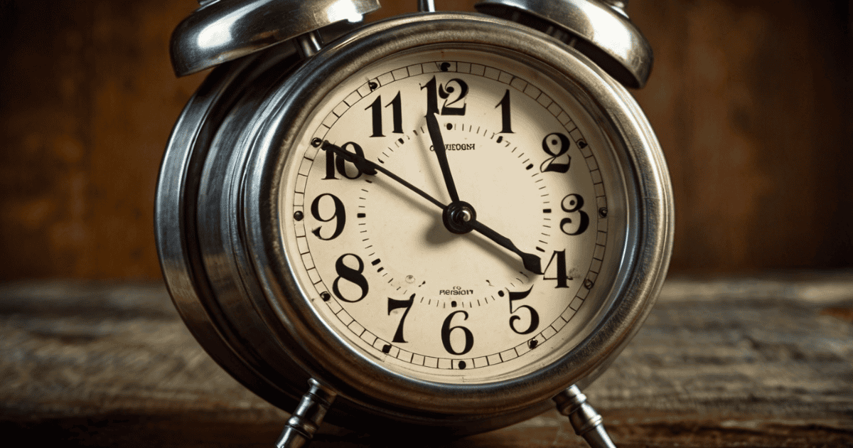 L'horloge tourne pendant que vous ne faites rien