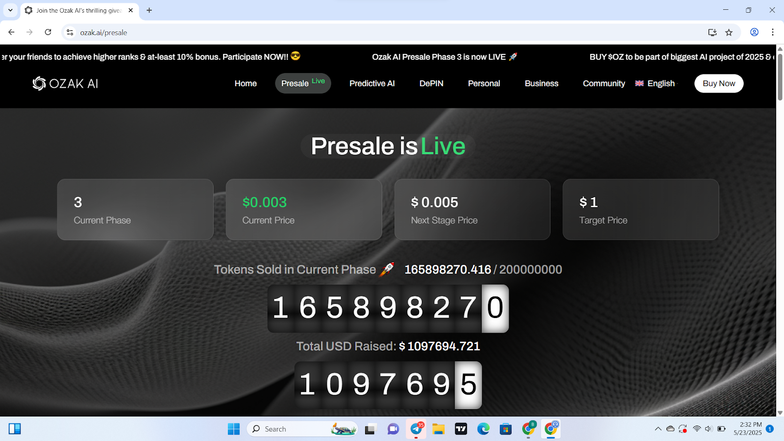 10 $ possible, mais les prévisions d'Ozak Ai semblent plus prometteuses 1748104102 271 10 possible mais les previsions dOzak Ai semblent plus