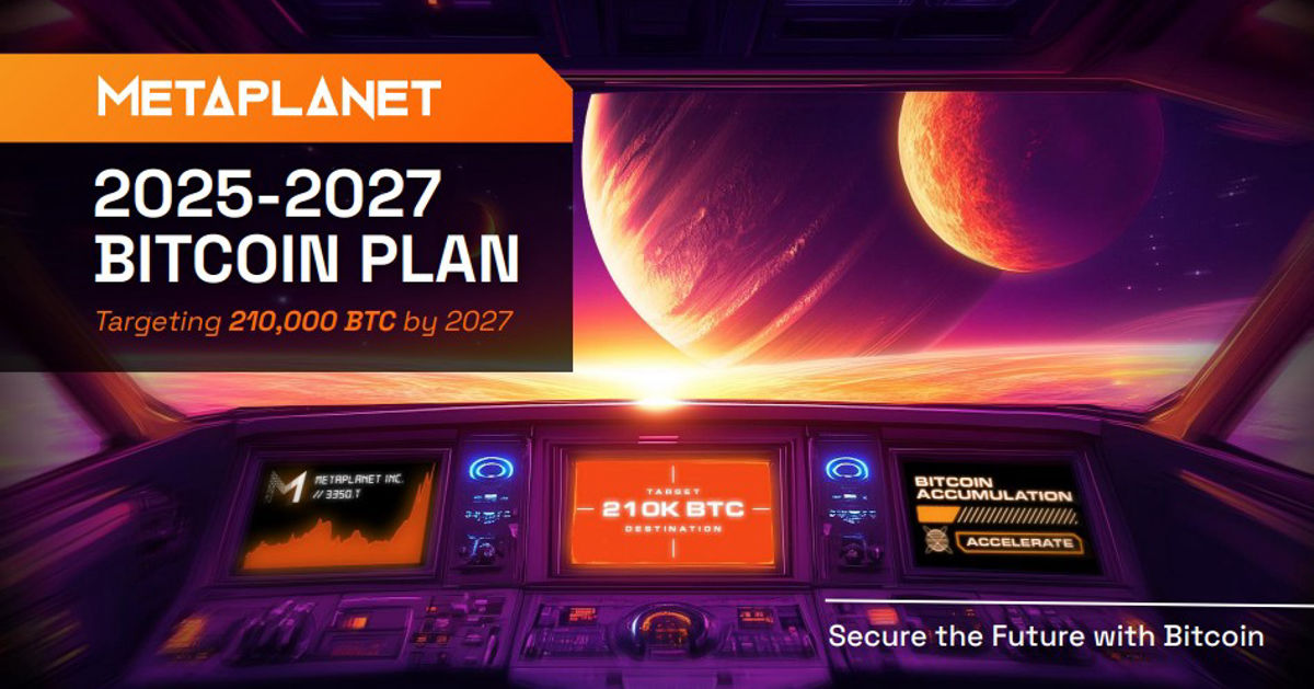 Metaplanet 'Microstrategy of Asia' vise à acquérir plus de 210 000 BTC d'ici la fin de 2027