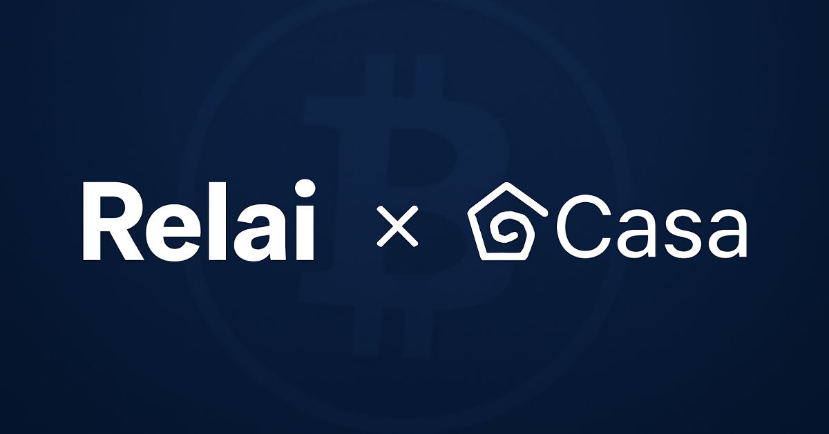 Swiss Bitcoin Platform Relai & CASA partenaire pour offrir une sécurité Bitcoin multisig