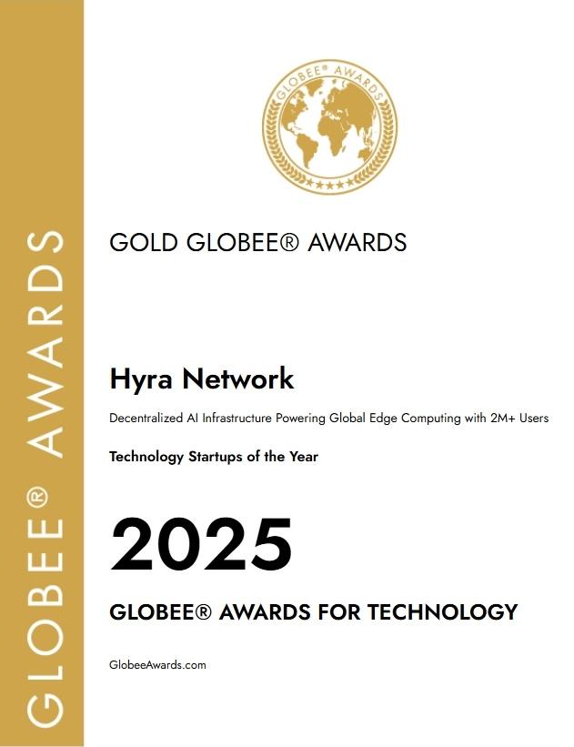 Hyra Network honore comme Startup technologique de lannee aux 2025