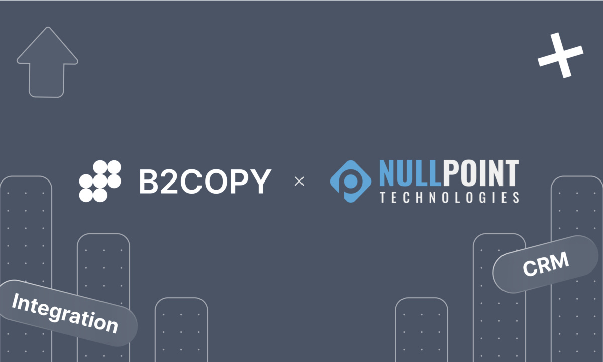 Intégration de lancement de B2Broker et NullPoint de B2Copy dans l'interface Forex CRM