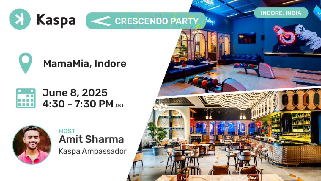 Kaspa crescendo a la rencontre dIndore