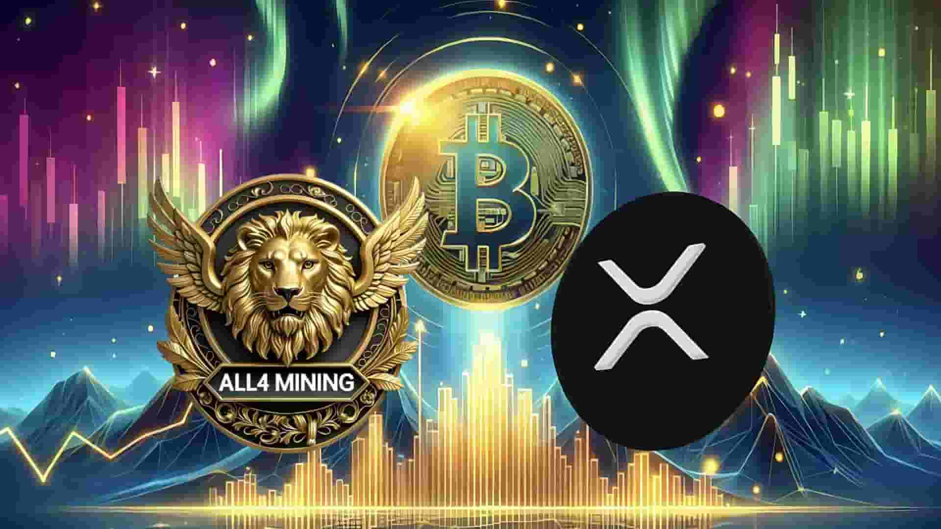 Bitcoin (BTC) and Ripple (XRP) Holders Quietly Turn to ALL4 Mining, Earning $23K in Tokens Daily
