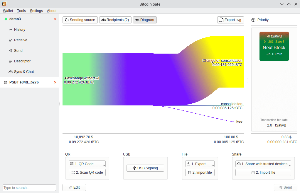 OpenSats Grant Fuels Bitcoin-Safe Secure Multisig Wallet Location avec Focus matériel