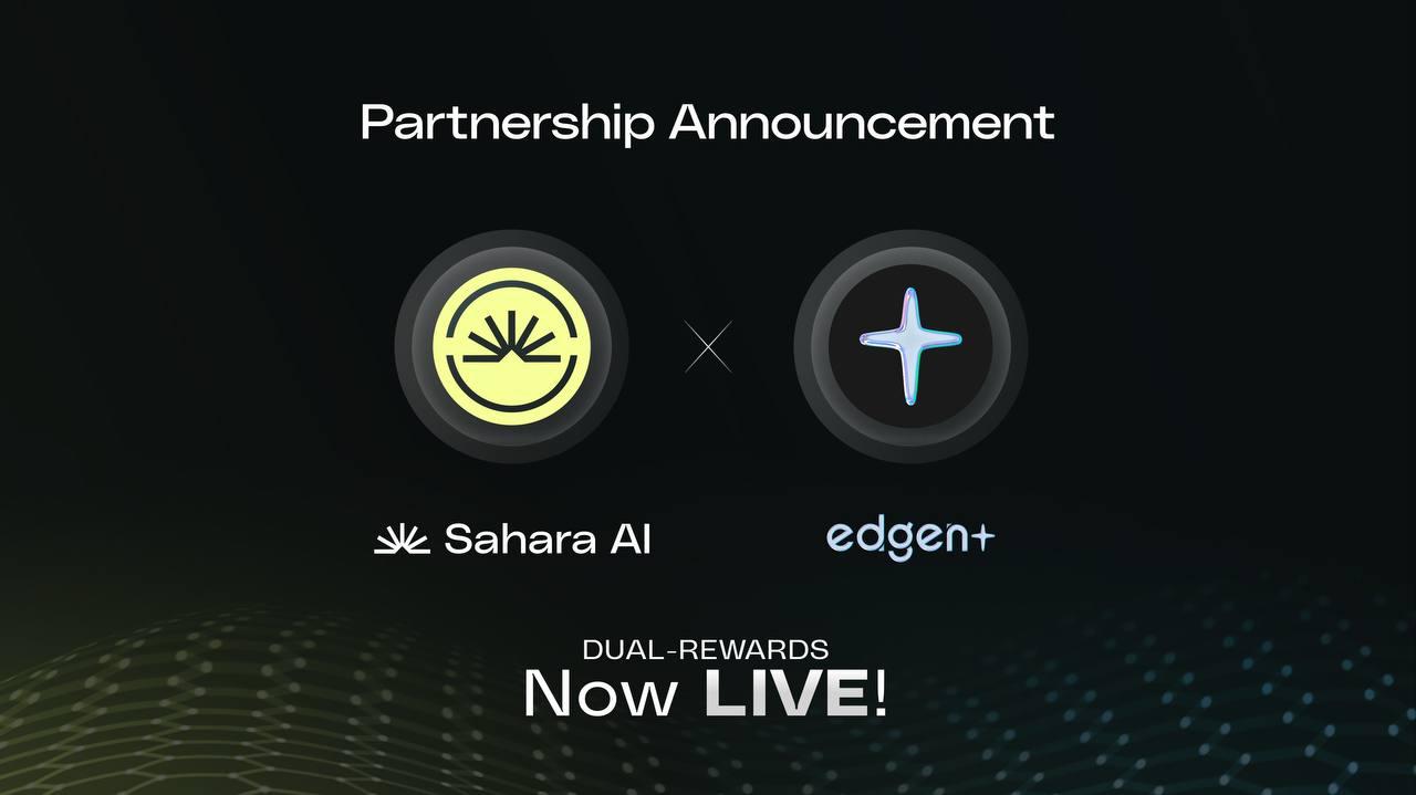 Edgen et Sahara AI annoncent la collaboration stratégique à la validation décentralisée des pionniers dans l'intelligence du marché