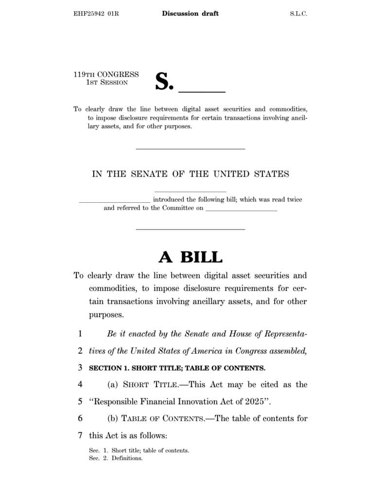 New Clarity Act Draft pourrait proteger les developpeurs de Bitcoin