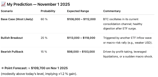 1761054712 903 LIA fixe le prix du Bitcoin pour le 1er novembre