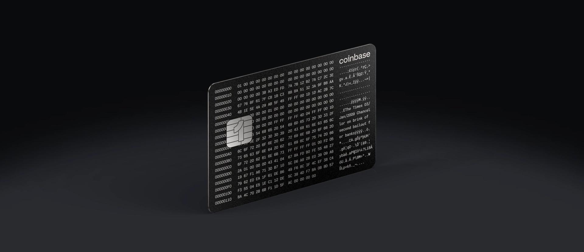 La nouvelle carte Amex de Coinbase est concue pour plaire