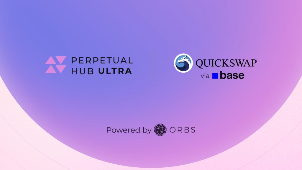 QuickSwap intègre le Perpetual Hub Ultra d'Orbs, apportant ainsi le trading de perps de niveau institutionnel à la base