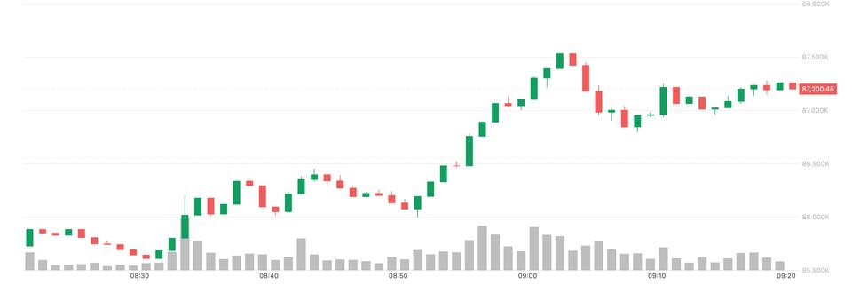 Le Bitcoin (BTC) dépasse les 87 000 dollars, le yen chute alors que la Banque du Japon relève ses taux de 25 points de base Le Bitcoin (BTC) dépasse les 87 000 dollars, le yen chute alors que la Banque du Japon relève ses taux de 25 points de base