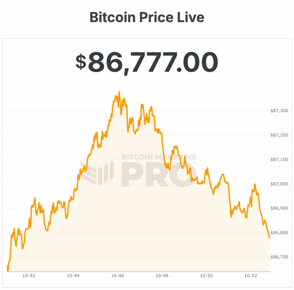 Bitcoin chute en dessous de 87 000 $ alors que 200 millions de dollars de crypto-longs sont liquidés en une heure 1 bitcoin