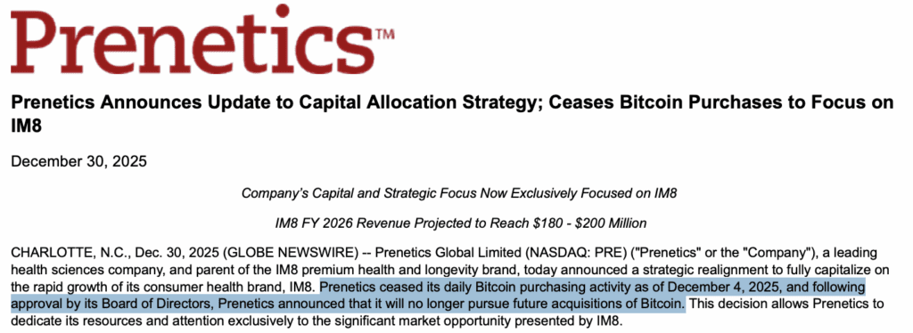 Prenetics de David Beckham arrête tous les achats de Bitcoin et oriente l'argent vers la marque de bien-être 1 Prénétique