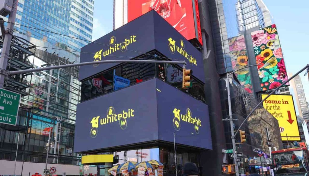 WhiteBIT se lance aux États-Unis avec la campagne Times Square