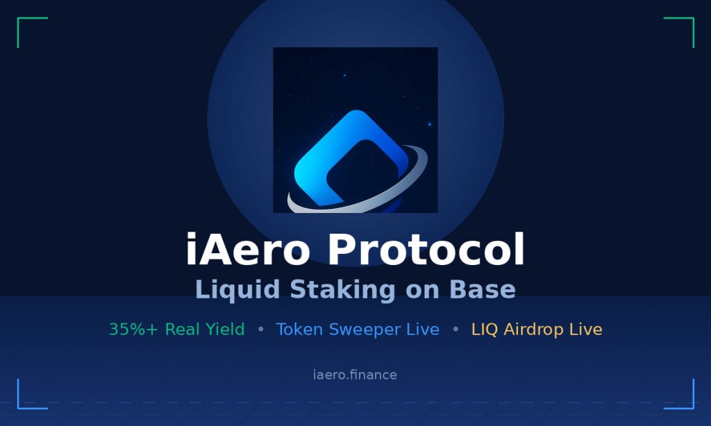 iAero Protocol lance Token Sweeper et distribue 5 % de l'approvisionnement en LIQ aux Stakers iAero Protocol lance Token Sweeper et distribue 5 % de l'approvisionnement en LIQ aux Stakers