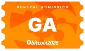 Michael Saylor confirmé comme conférencier pour Bitcoin 2026 1 Pass d'admission générale Bitcoin 2026