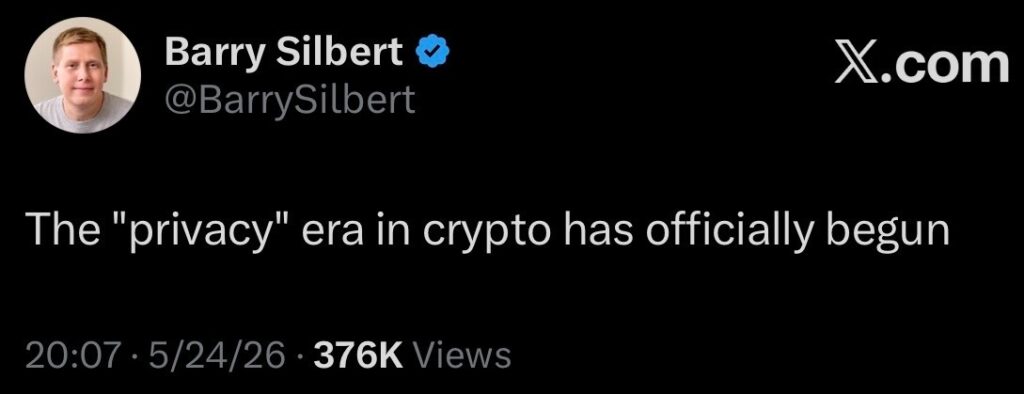 Barry Silbert declare que lere de la confidentialite dans la