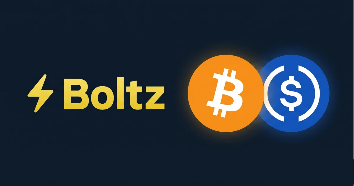 Boltz lance des swaps USDC non dépositaires, reliant directement le Bitcoin au dollar réglementé de Circle