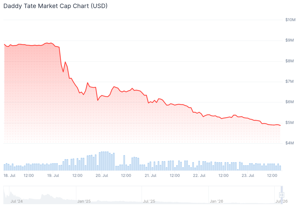 La crypto d'Andrew Tate efface des millions après son arrestation La crypto dAndrew Tate efface des millions apres son arrestation