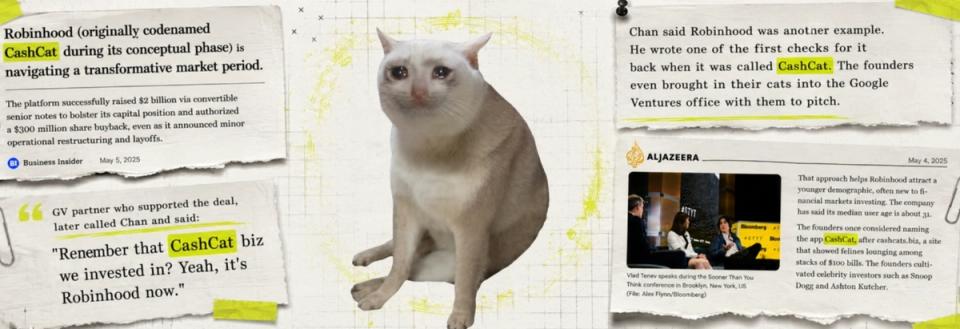 Le trader « CASHCAT » transforme 800 $ en plus d'un million de dollars sur la toute nouvelle blockchain de Robinhood