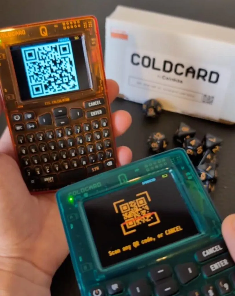 One Year Later: How Coldcard Q’s Key Teleport Delivers Secure Remote Key Management for Bitcoin Treasuries 3 Un an plus tard comment le teleport de cle de